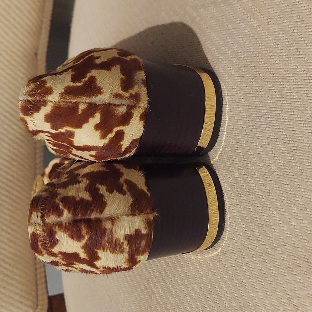 TORY BURCH HOUNDSTOOTH LOGO BLOCK HEELS Size 8.5 ✨RARE✨ The AMY PUMP - Picture 2 of 8